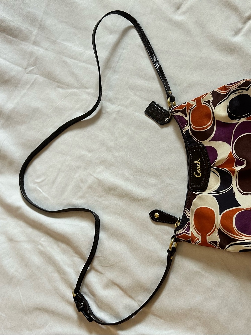 Coach Scarf Print Shoulder Bag - Picture 8 of 11